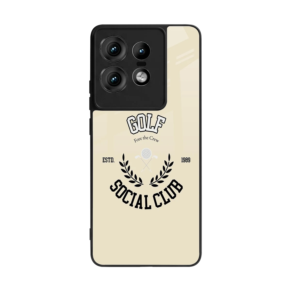 Golf Social Club back phone cover | glass case for motorola edge 50 pro