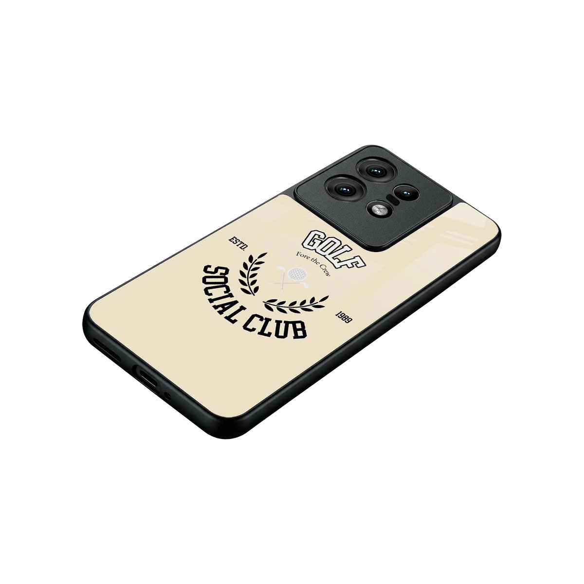 Golf Social Club stylish phone case for motorola edge 50 pro | glossy glass and slim fit