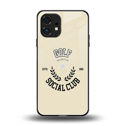 Golf Social Club back phone cover | glass case for nothing phone 1