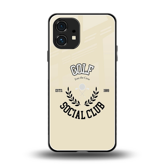 Golf Social Club back phone cover | glass case for nothing phone 1