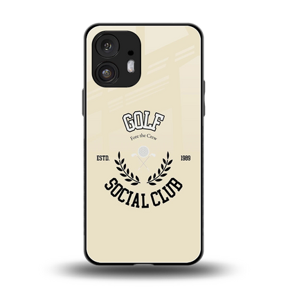 Golf Social Club back phone cover | glass case for nothing phone 2