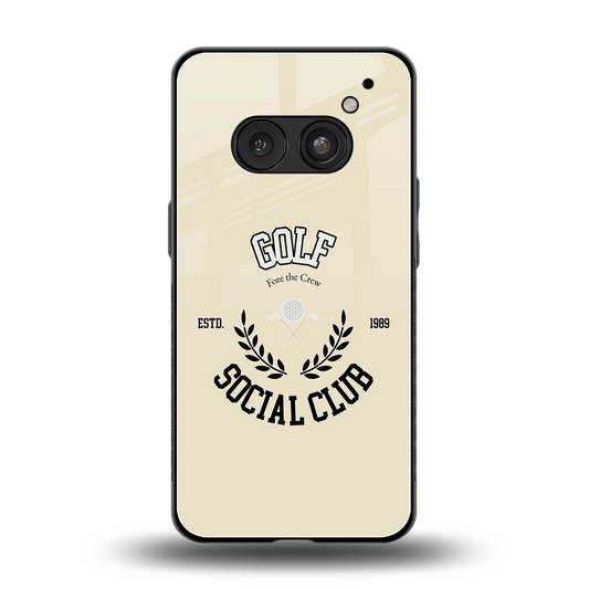 Golf Social Club back phone cover | glass case for nothing phone 2a plus