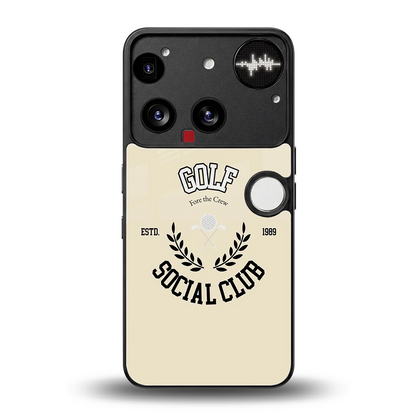 Golf Social Club back phone cover | glass case for nothing phone 3