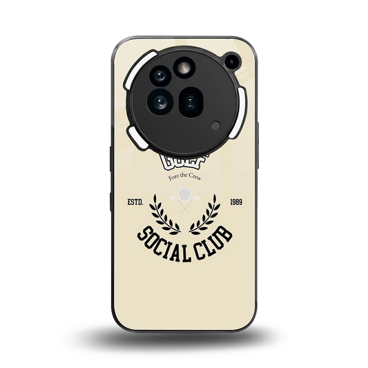 Golf Social Club back phone cover | glass case for nothing phone 3a pro