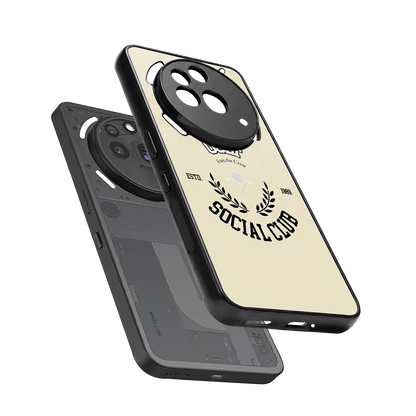 Golf Social Club sleek nothing phone 3a pro cover with tempered glass back and TPU edges
