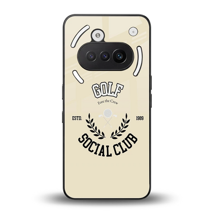 Golf Social Club back phone cover | glass case for nothing phone 3a