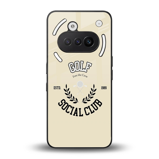 Golf Social Club back phone cover | glass case for nothing phone 3a
