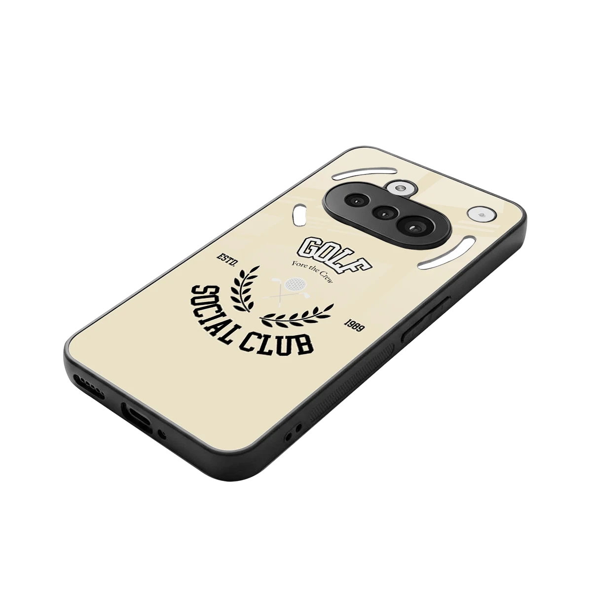 Golf Social Club stylish phone case for nothing phone 3a | glossy glass and slim fit