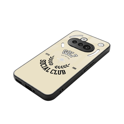 Golf Social Club stylish phone case for nothing phone 3a | glossy glass and slim fit