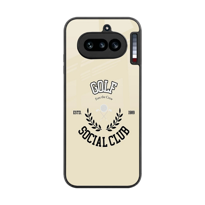 Golf Social Club back phone cover | glass case for nothing phone 4a