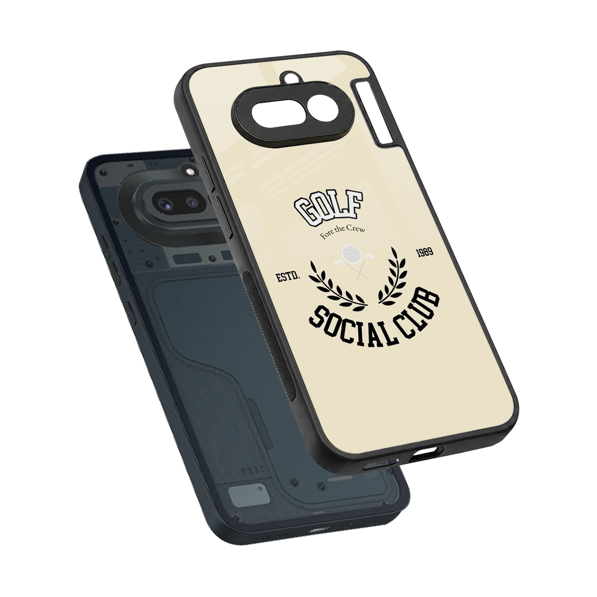 Golf Social Club sleek nothing phone 4a cover with tempered glass back and TPU edges