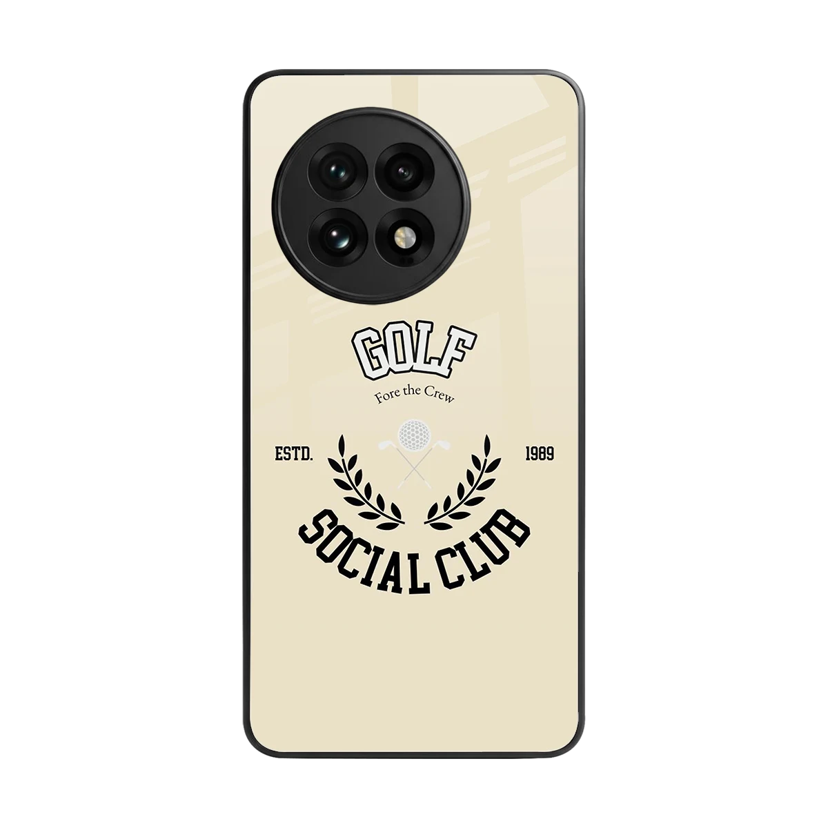 Golf Social Club back phone cover | glass case for oneplus 13r