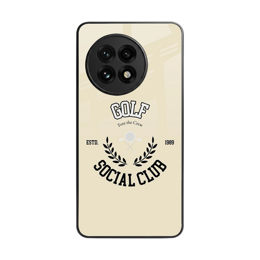 Golf Social Club back phone cover | glass case for oneplus 13r