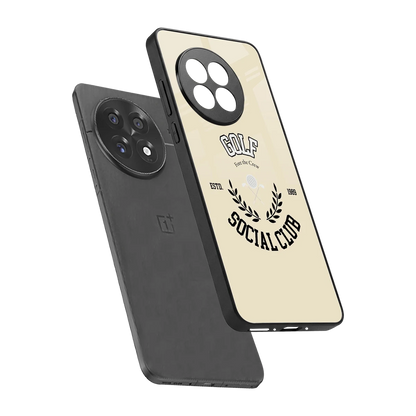 Golf Social Club sleek oneplus 13r cover with tempered glass back and TPU edges