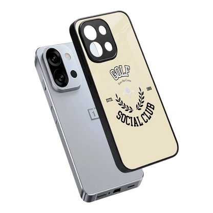 Golf Social Club sleek oneplus 13s cover with tempered glass back and TPU edges