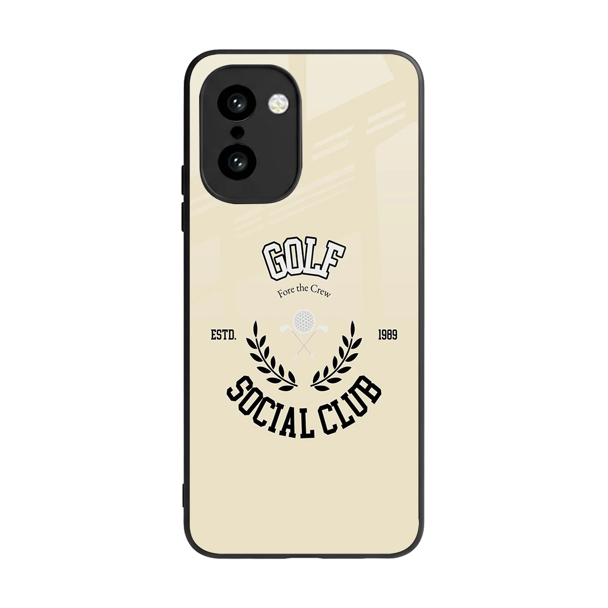 Golf Social Club back phone cover | glass case for oneplus 15r
