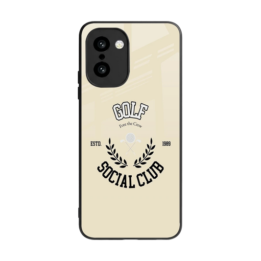 Golf Social Club back phone cover | glass case for oneplus 15r