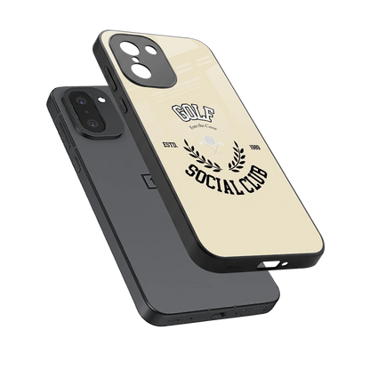 Golf Social Club sleek oneplus 15r cover with tempered glass back and TPU edges