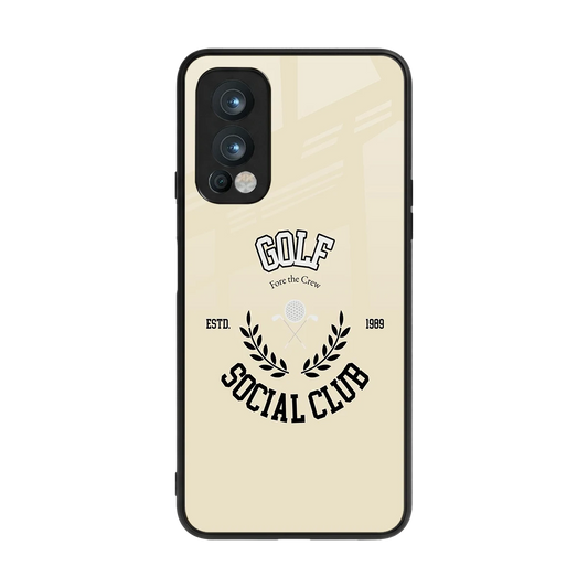Golf Social Club back phone cover | glass case for oneplus nord 2