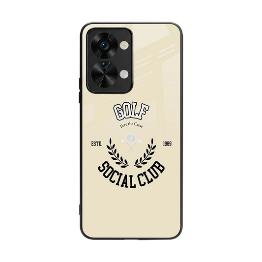 Golf Social Club back phone cover | glass case for oneplus nord 2t
