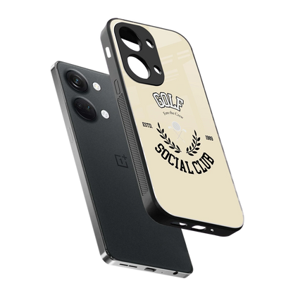 Golf Social Club sleek oneplus nord 3 cover with tempered glass back and TPU edges