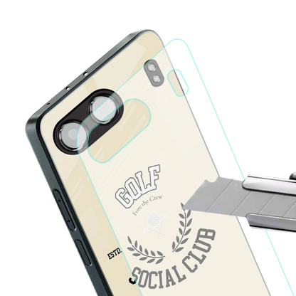 Golf Social Club stylish phone case for oneplus nord 4 | glossy glass and slim fit