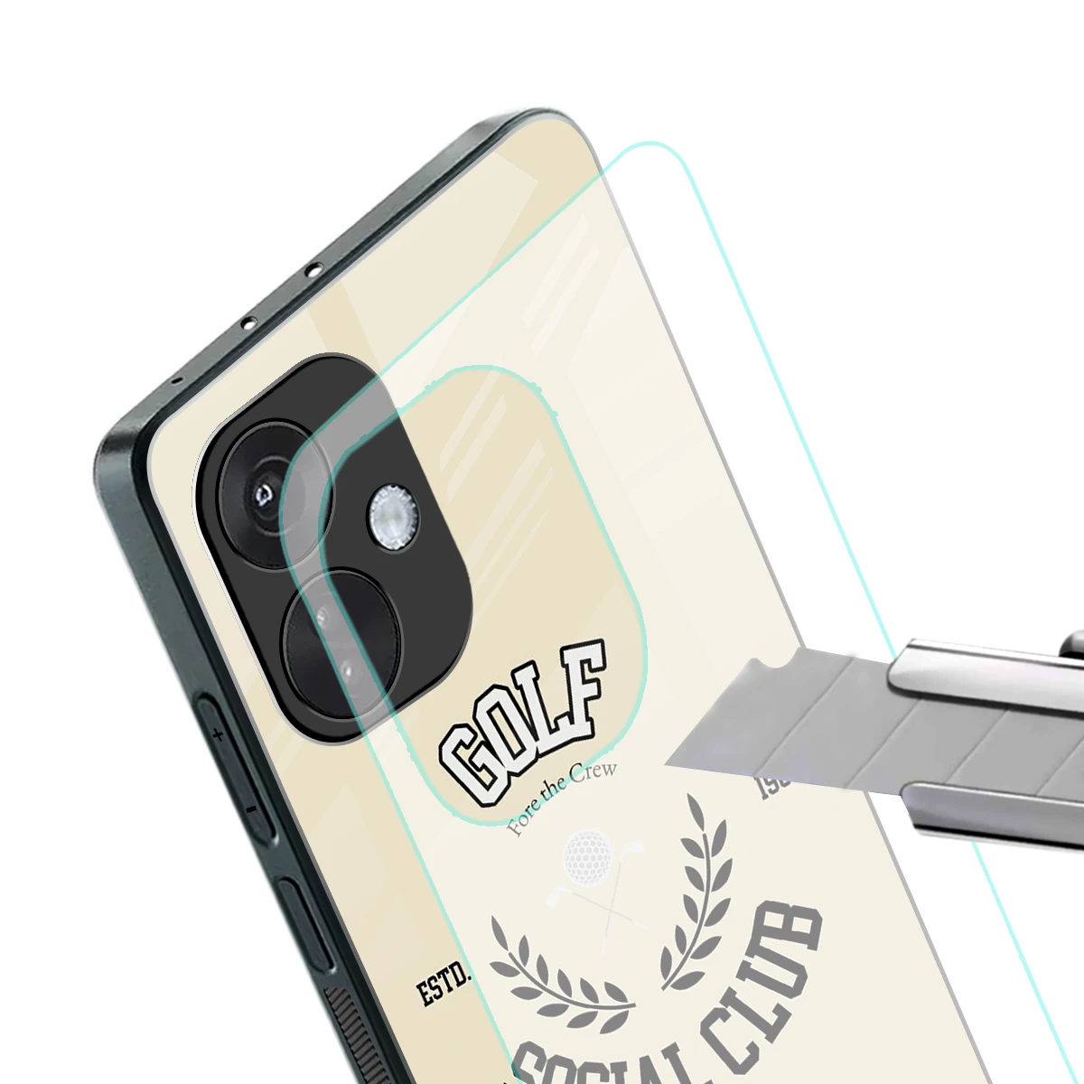 Golf Social Club stylish phone case for oneplus nord ce 3 | glossy glass and slim fit