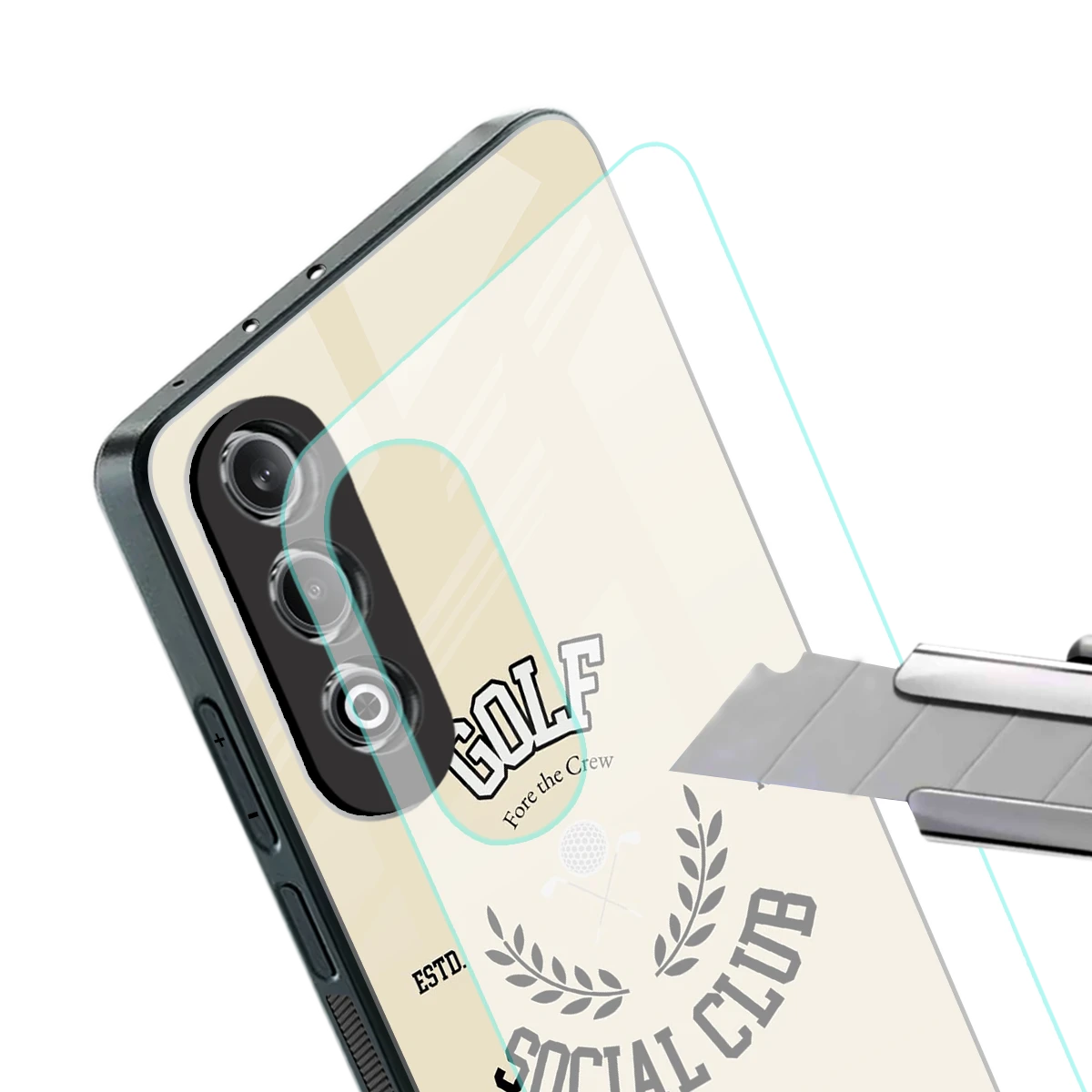 Golf Social Club stylish phone case for oneplus nord ce 4 | glossy glass and slim fit