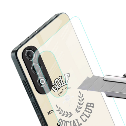 Golf Social Club stylish phone case for oneplus nord ce 4 | glossy glass and slim fit
