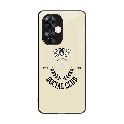 Golf Social Club back phone cover | glass case for oneplus nord ce 3 lite