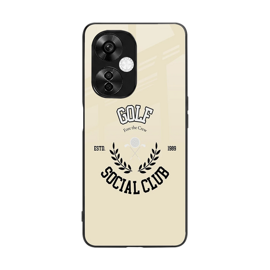 Golf Social Club back phone cover | glass case for oneplus nord ce 3 lite