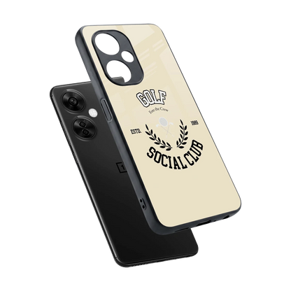 Golf Social Club sleek oneplus nord ce 3 lite cover with tempered glass back and TPU edges
