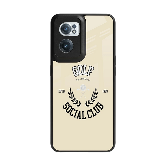 Golf Social Club back phone cover | glass case for oneplus nord ce 2