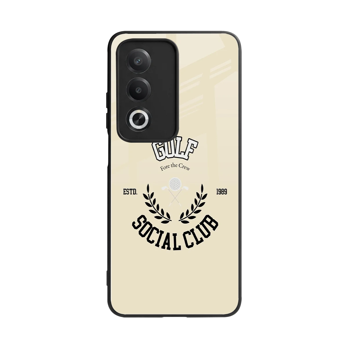 Golf Social Club back phone cover | glass case for oppo a3 pro