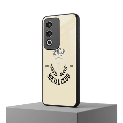 Golf Social Club oppo a3 pro mobile cover | shockproof glass phone case