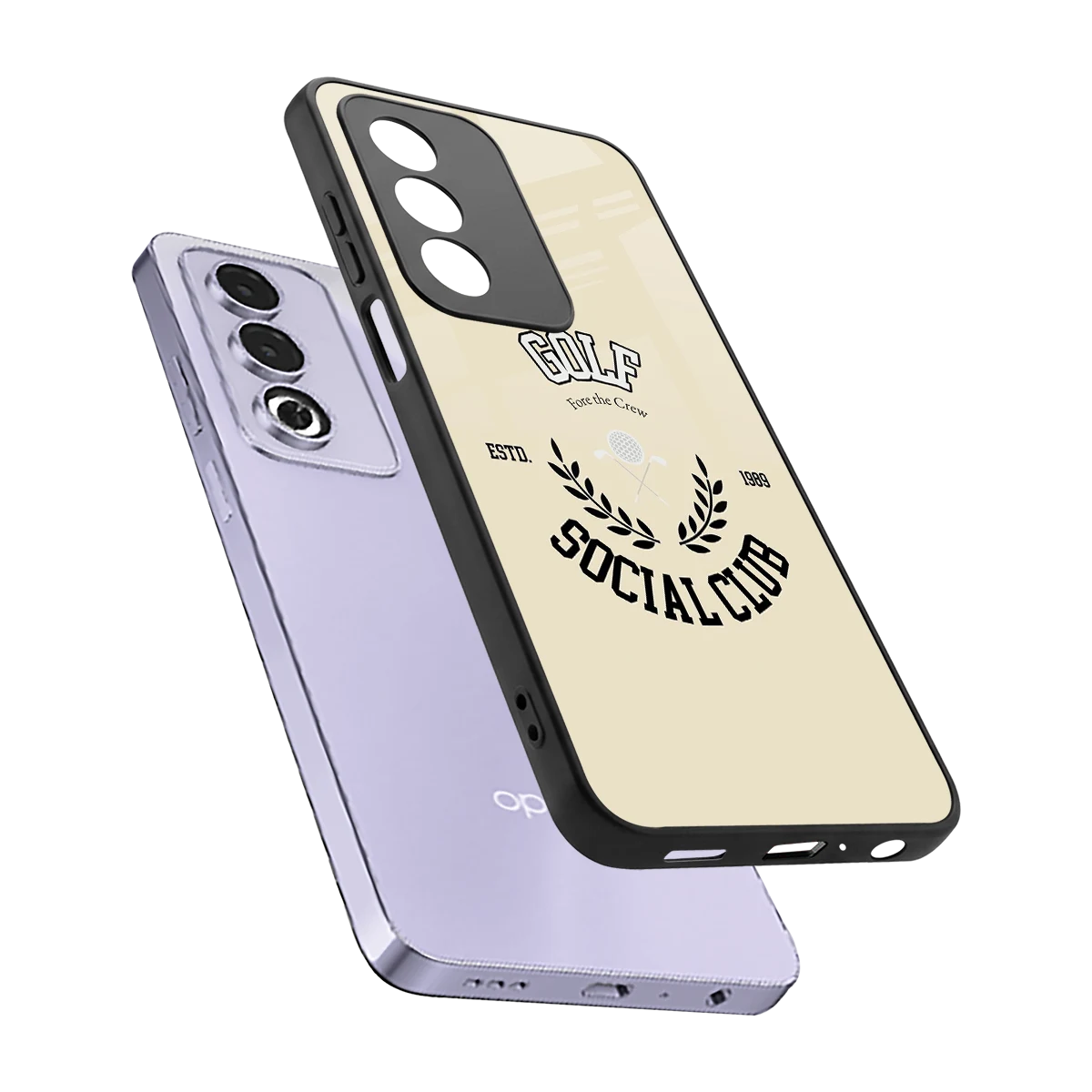 Golf Social Club sleek oppo a3 pro cover with tempered glass back and TPU edges