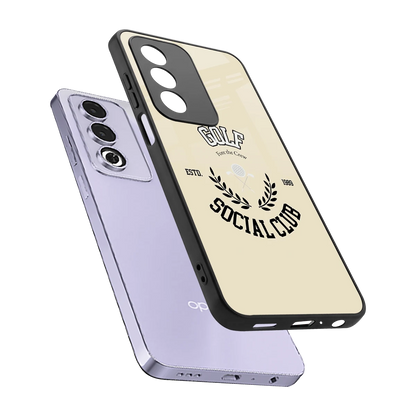 Golf Social Club sleek oppo a3 pro cover with tempered glass back and TPU edges