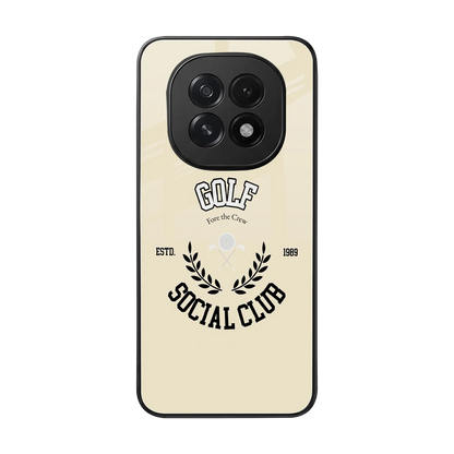 Golf Social Club back phone cover | glass case for oppo f29 5g