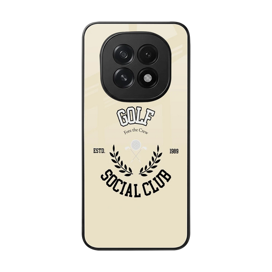 Golf Social Club back phone cover | glass case for oppo f29 5g