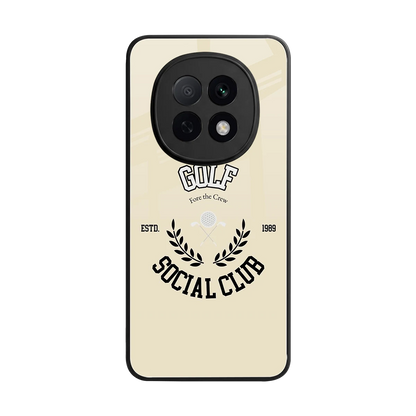 Golf Social Club back phone cover | glass case for oppo f29 pro 5g