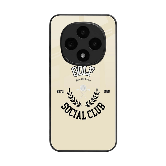 Golf Social Club back phone cover | glass case for oppo f31 pro 5g