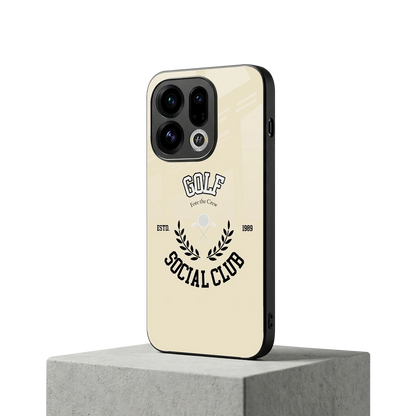 Golf Social Club oppo find x9 mobile cover | shockproof glass phone case