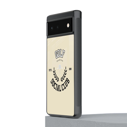 Golf Social Club stylish phone case for google pixel 6 | glossy glass and slim fit