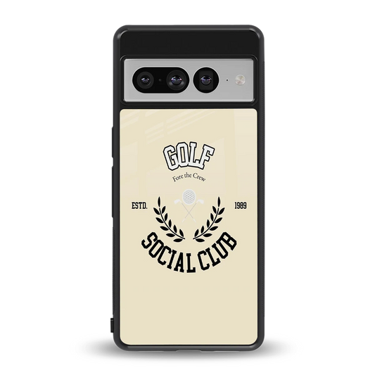 Golf Social Club back phone cover | glass case for google pixel 7 pro