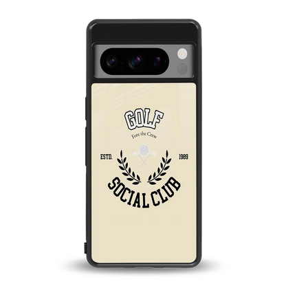 Golf Social Club back phone cover | glass case for google pixel 8 pro