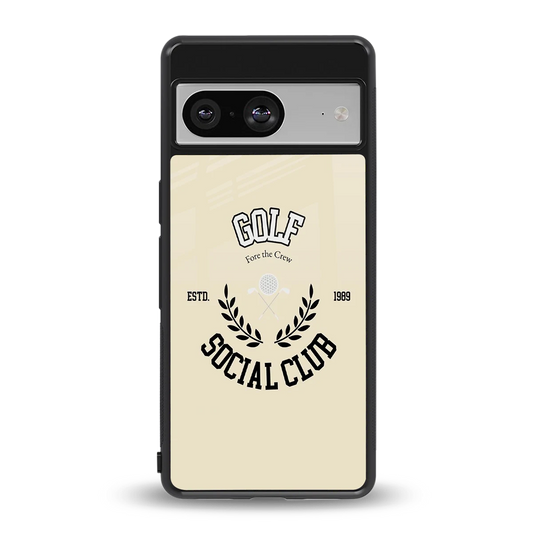 Golf Social Club back phone cover | glass case for google pixel 8