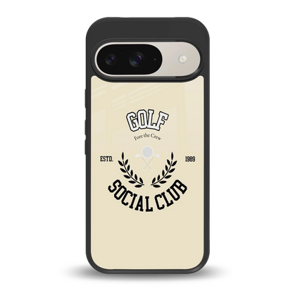 Golf Social Club back phone cover | glass case for google pixel 9