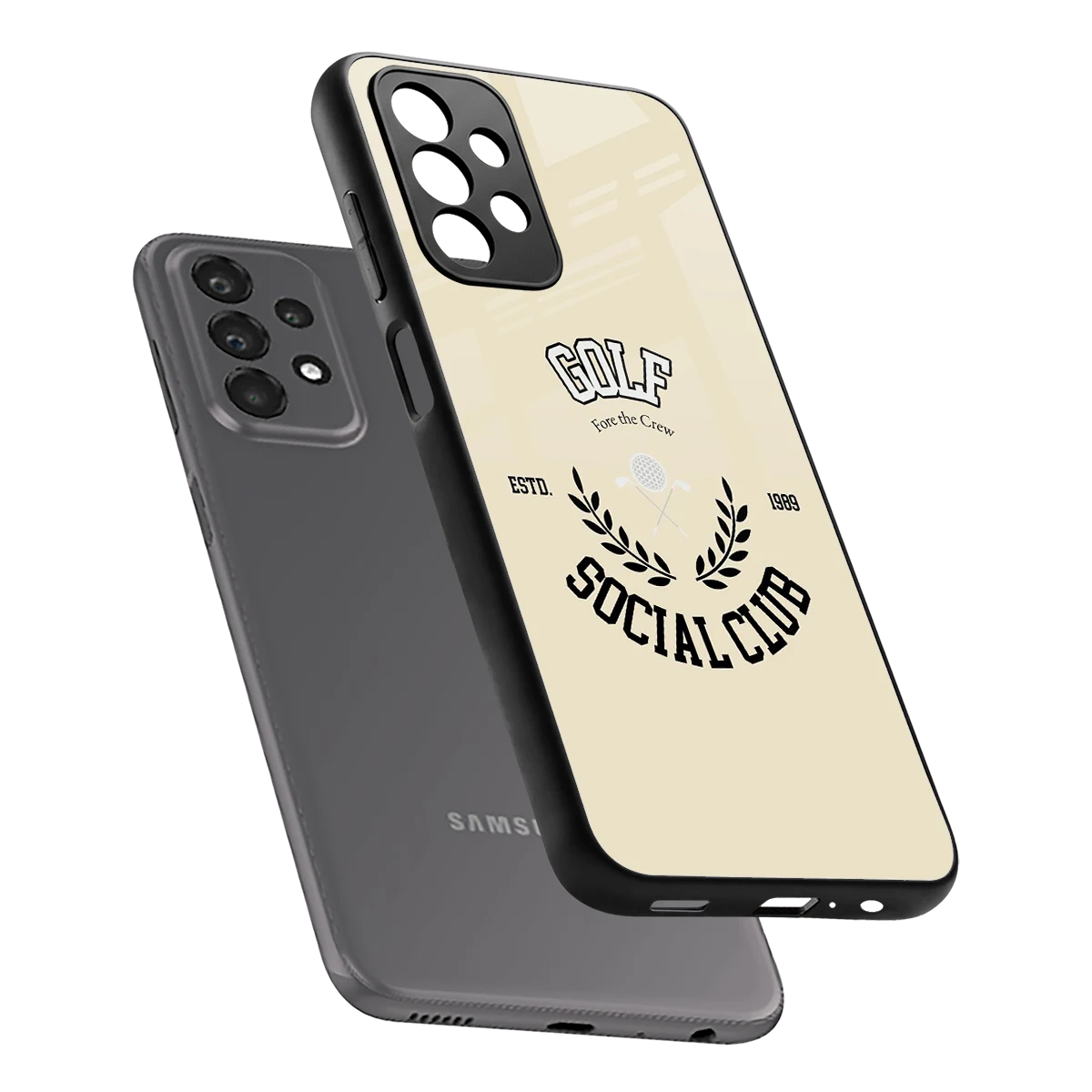 Golf Social Club sleek samsung galaxy a23 cover with tempered glass back and TPU edges