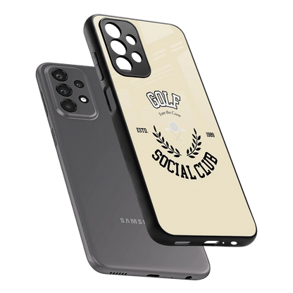 Golf Social Club sleek samsung galaxy a23 cover with tempered glass back and TPU edges