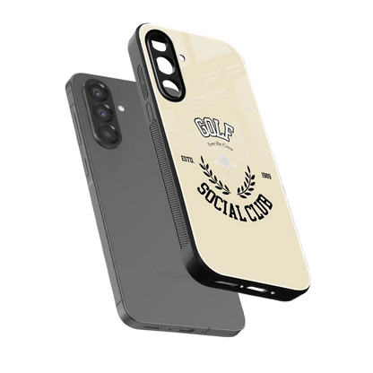 Golf Social Club sleek samsung galaxy a36 5g cover with tempered glass back and TPU edges